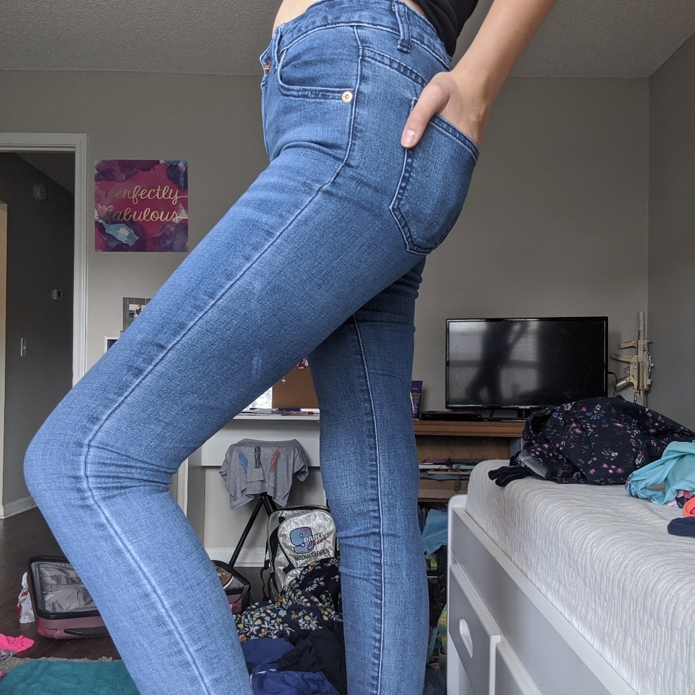 Denim jeggings